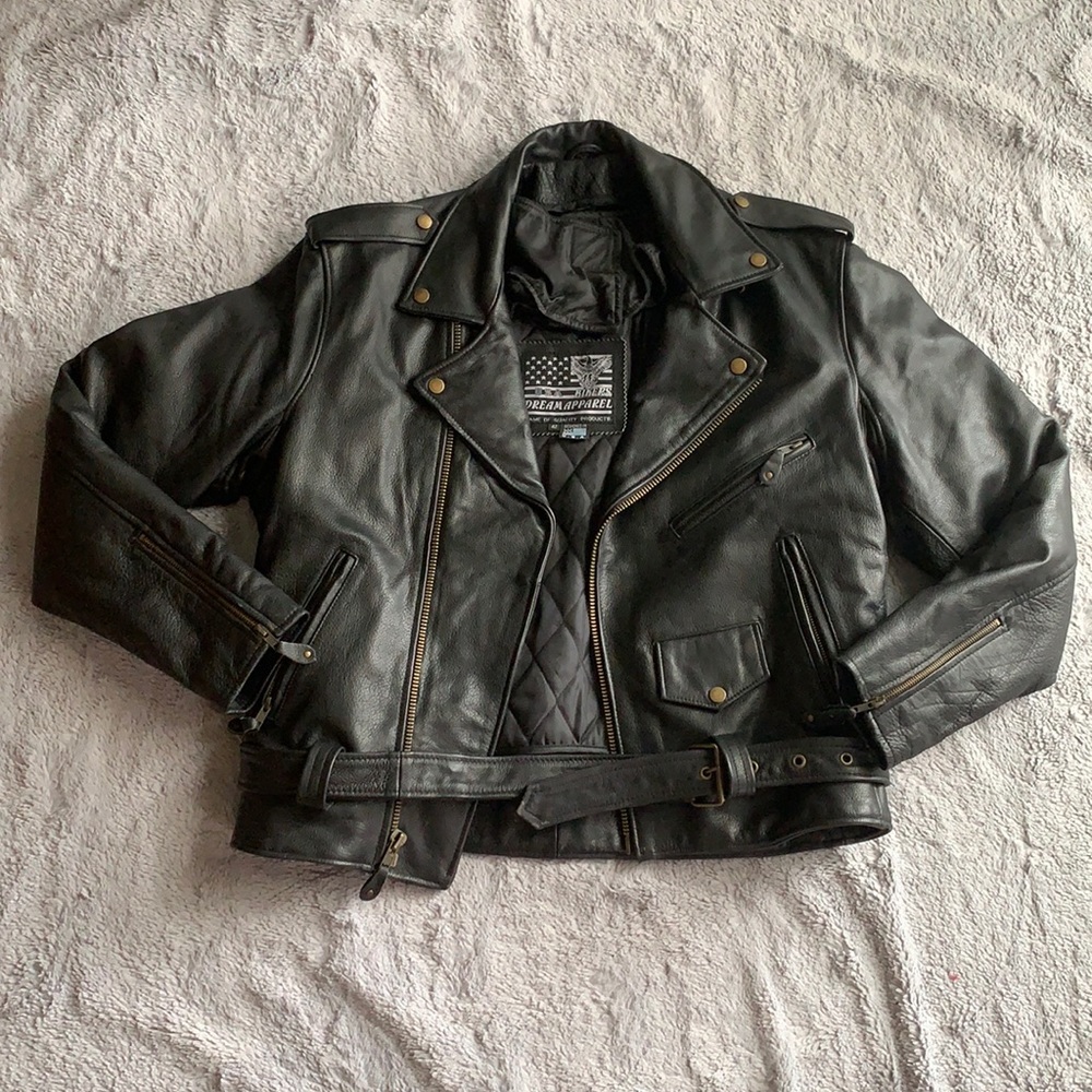 USA Bikers Dream Apparel Leather Jacket